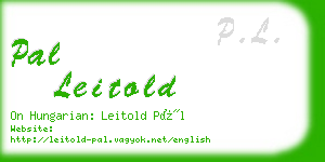 pal leitold business card